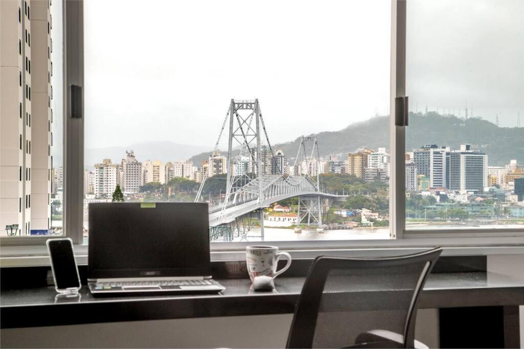 Ferienwohnung Magnifico "Quarto" Privativo Em Apto, Com Vista Espetacular Florianópolis Exterior foto